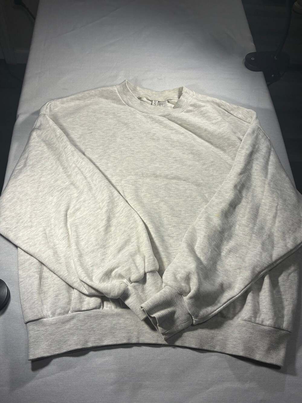 H&M Gray Crewneck Sweatshirt Medium Vintage Inspired 90s Y2K Minimalist